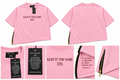 SIGNATURE ZIP-HEM TEE-PINK