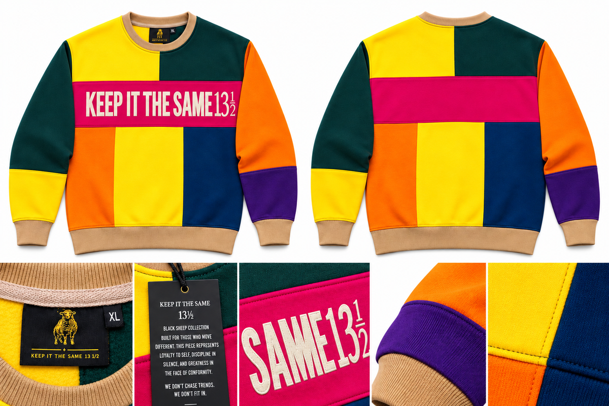 COLORBLOCK RISK CREWNECK -MULTI