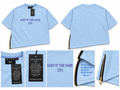 SIGNATURE ZIP-HEM TEE-SKY BLUE